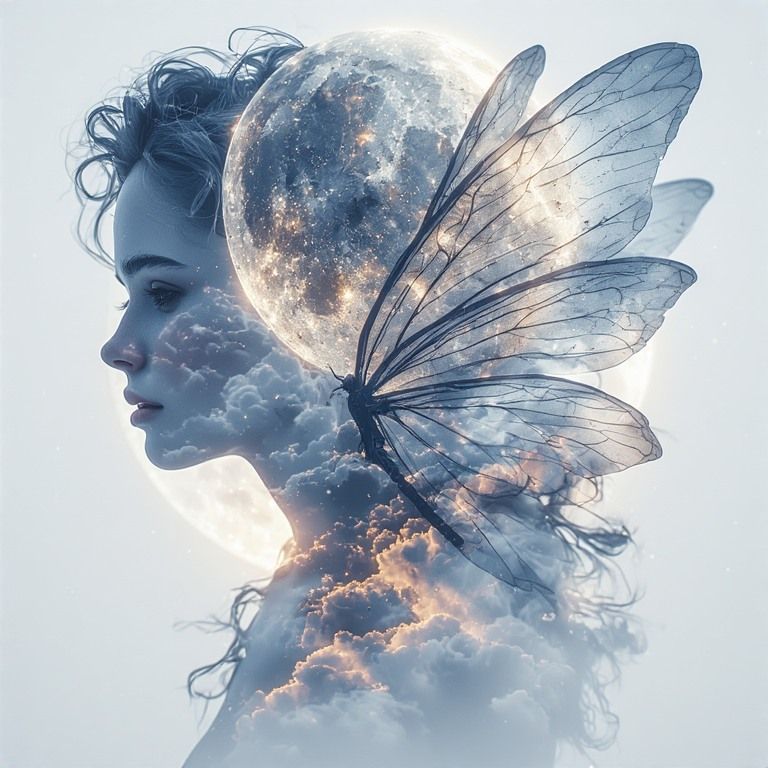 Double exposure fairy
