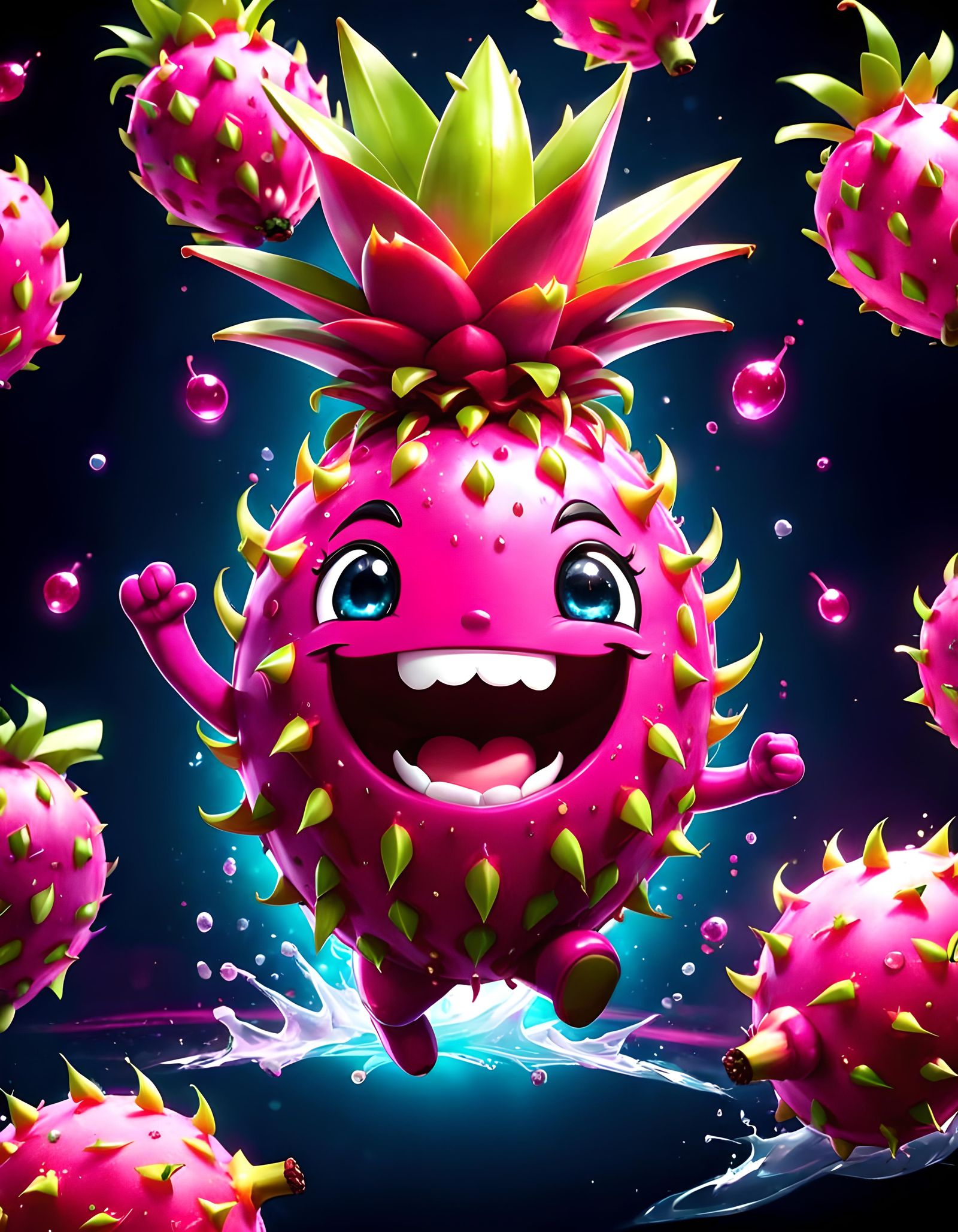 Happy’taya : Joyful Pitaya (Dragon Fruit)  by @APOLLO