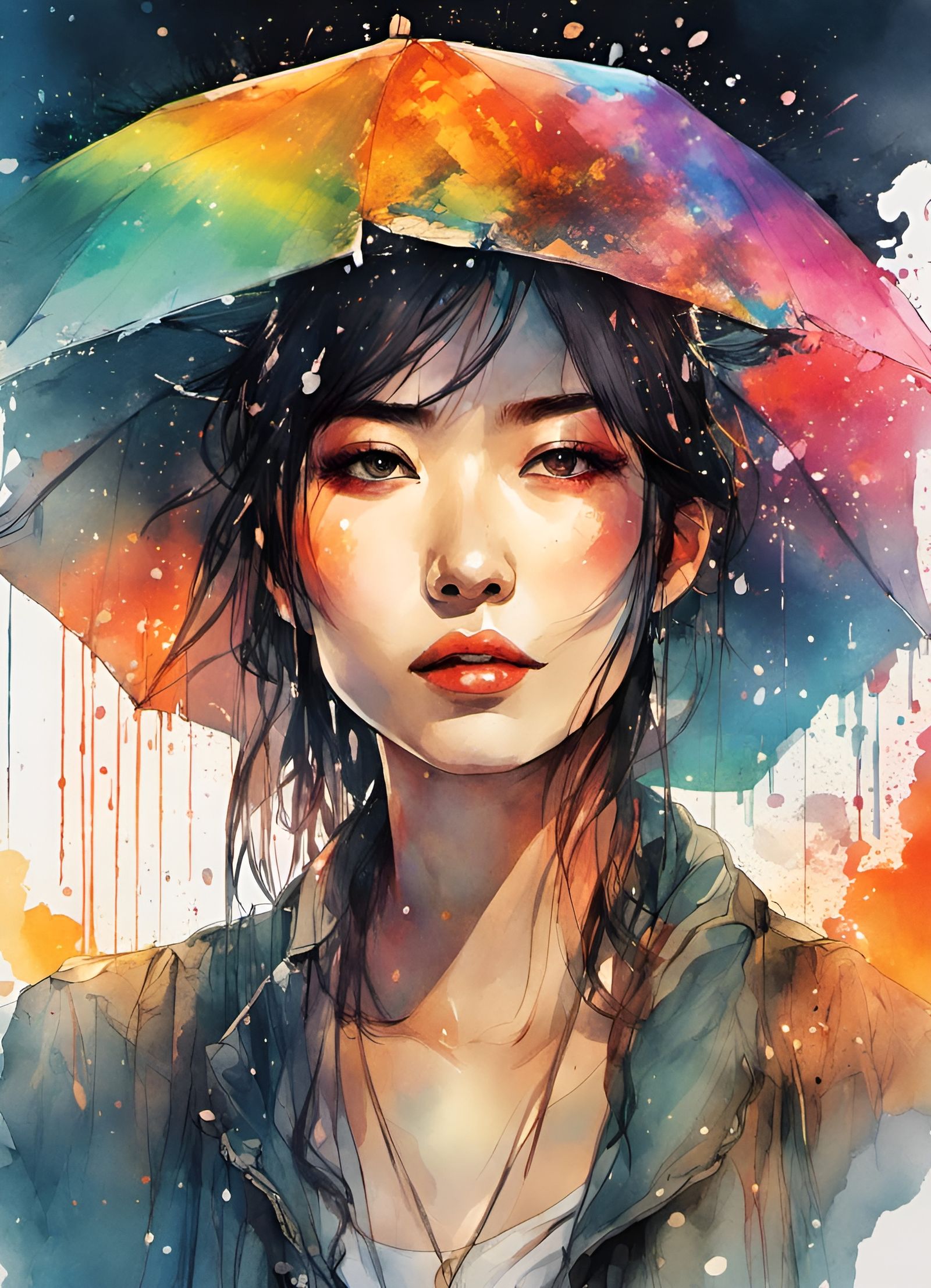 Umbrella Hat - AI Generated Artwork - NightCafe Creator