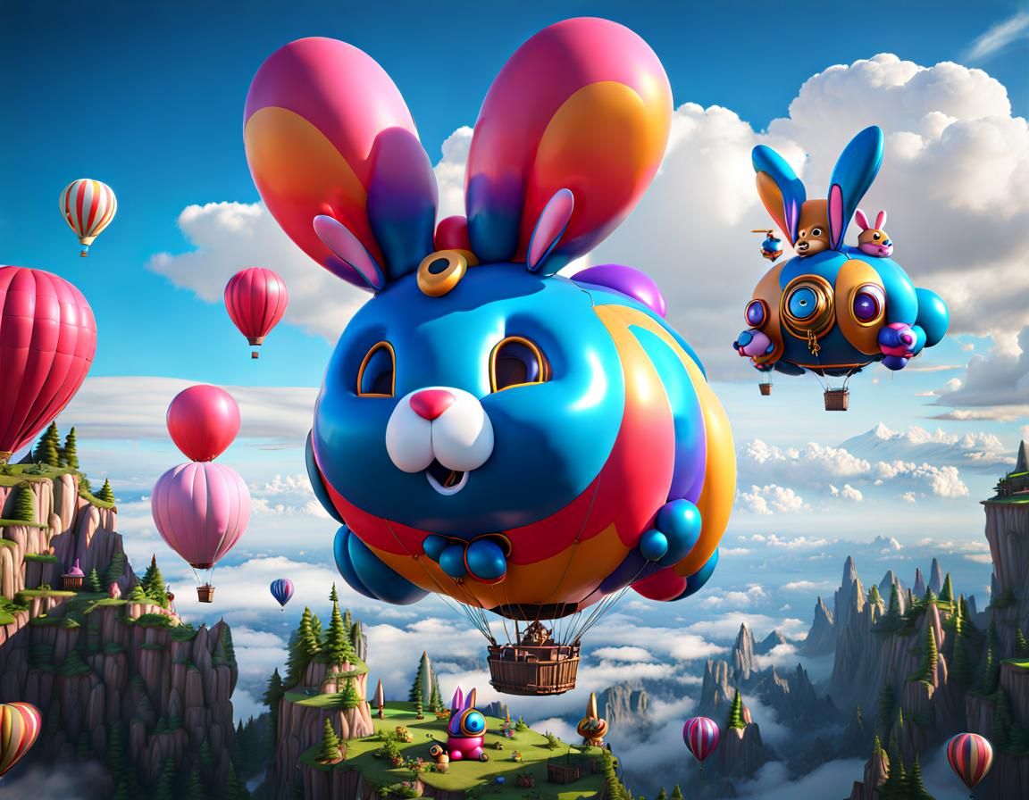 made-of-balloon beasts  by @Gally_JBG