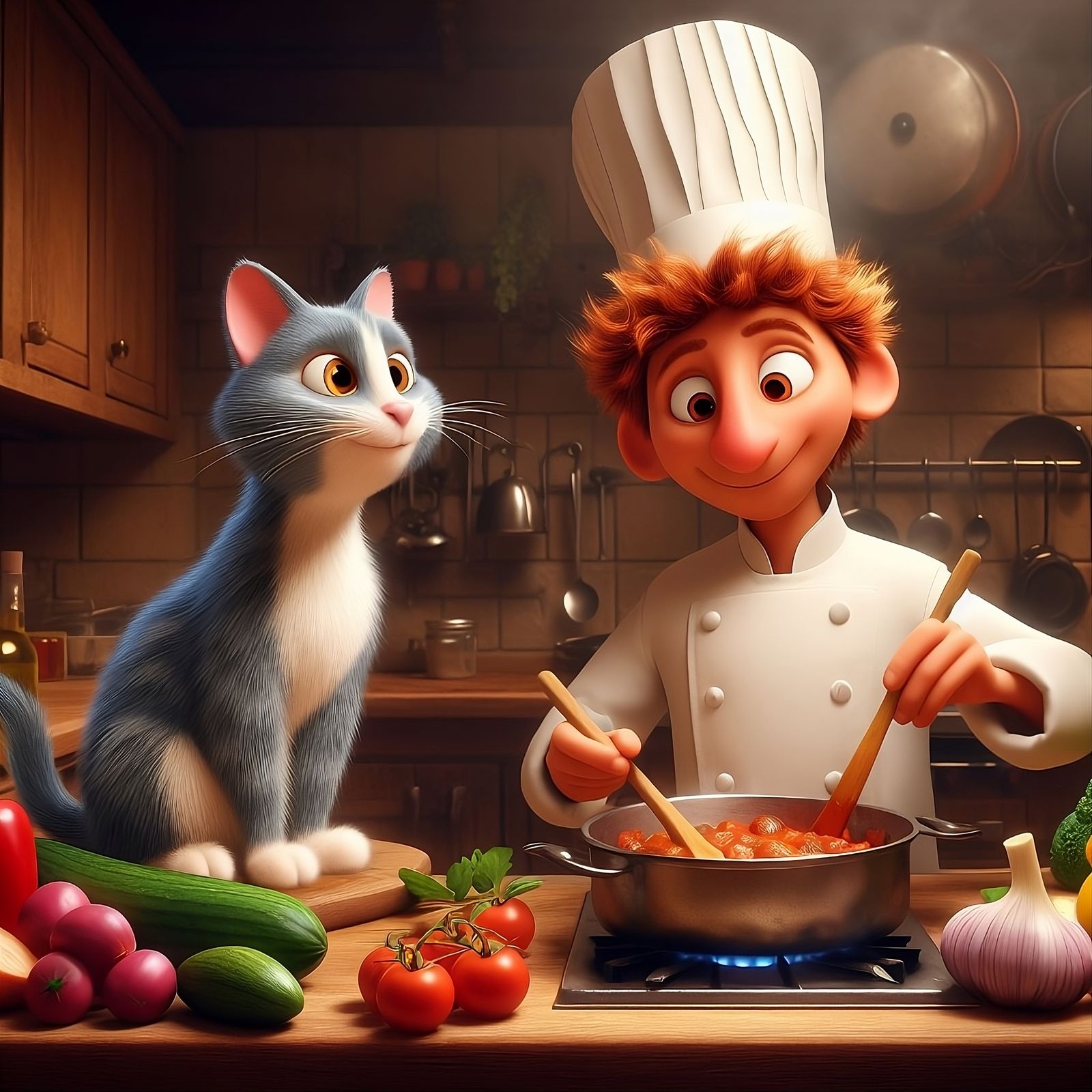Catatouille (after Ratatouille by Disney-Pixar)