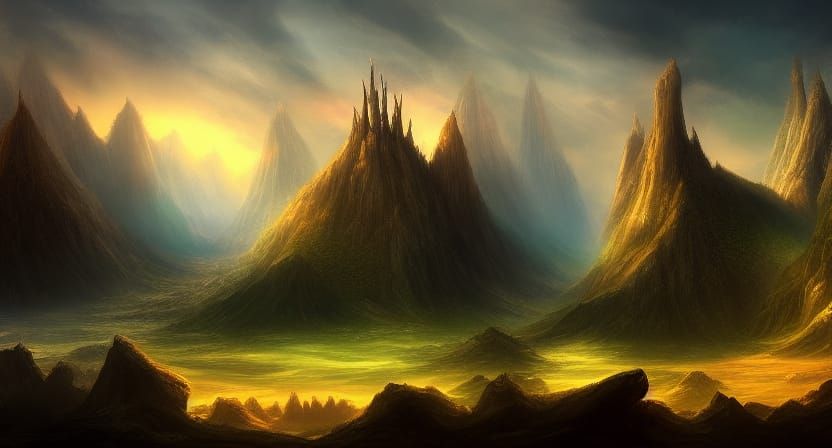 high fantasy landscape