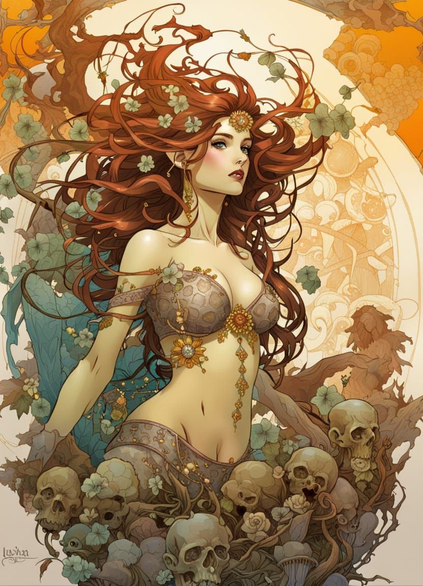 Insanely detailed full body portrait of a return of the livi...