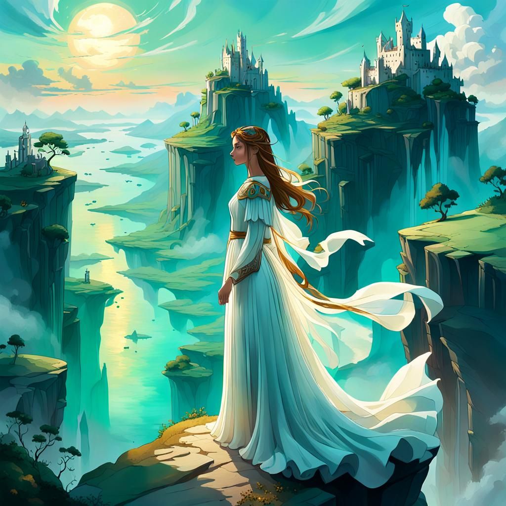 Cliffside Dream: Fantasy Art in Unreal Engine