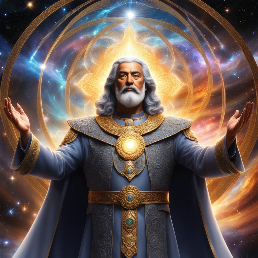 Title: "Divine Creator"

Description: This AI-generated image depicts Sir Blaine Villada Gray II, the Creator of All Cre...