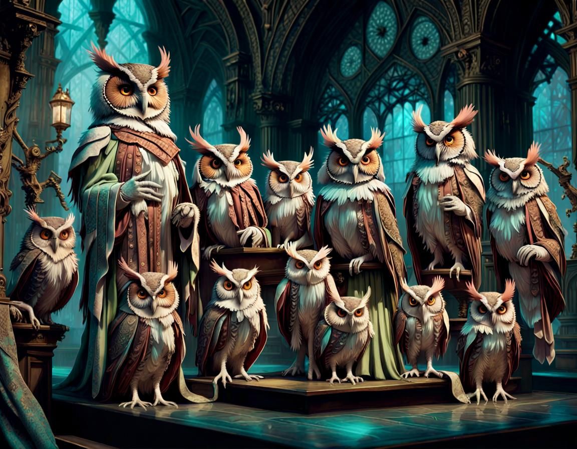 "on a stage dressed as an ancient fairy palace a choir of fo...
