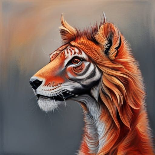 speculative zoology, oil paint, acrylic, high detail, ultra detailed