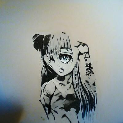 anime ink drawing - AI Generated Artwork - NightCafe Creator