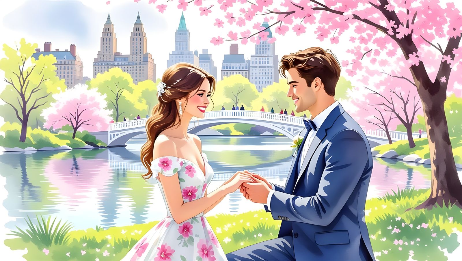Springtime Proposal in Central Park  by @Gary Murakami