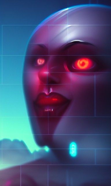 Digital ArchDemon massive floating head portrait 1028bit abo...