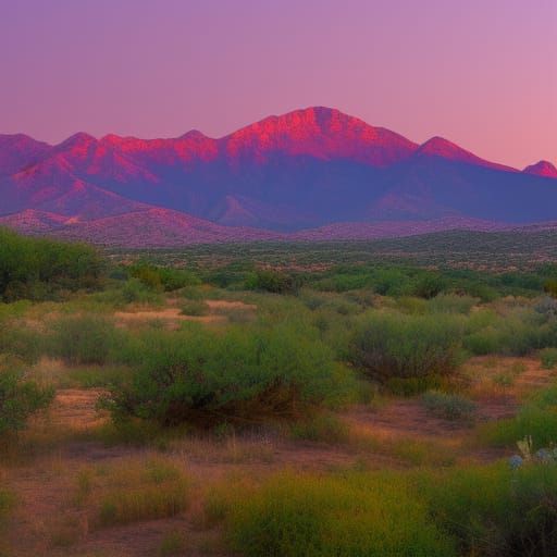 mesa mountains sunset