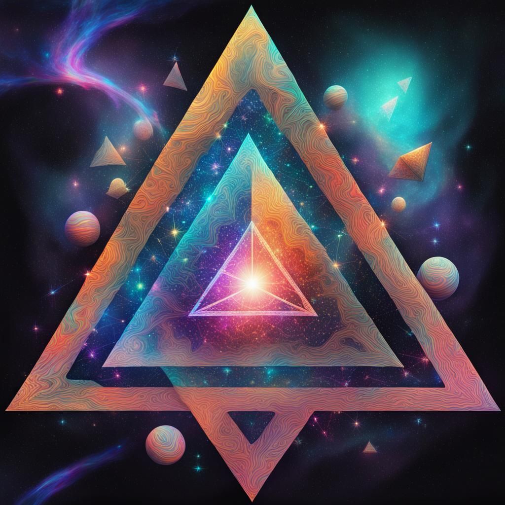 Trippy triangle - AI Generated Artwork - NightCafe Creator