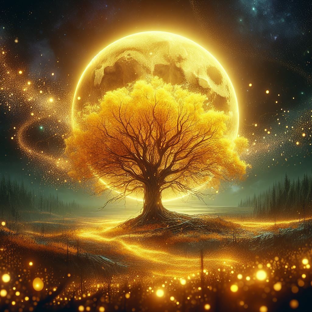 Yellow tree of life  by @Baba Adlenpak