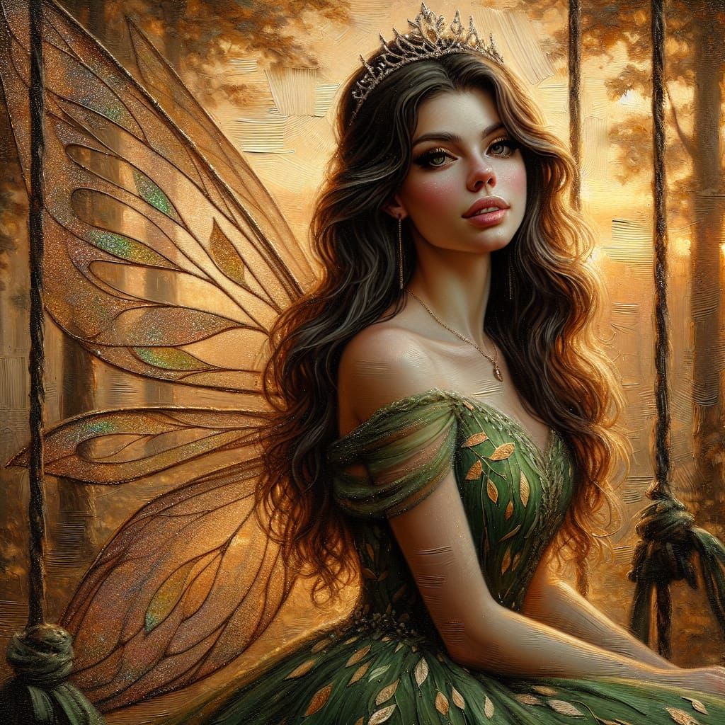 Fairy on swing