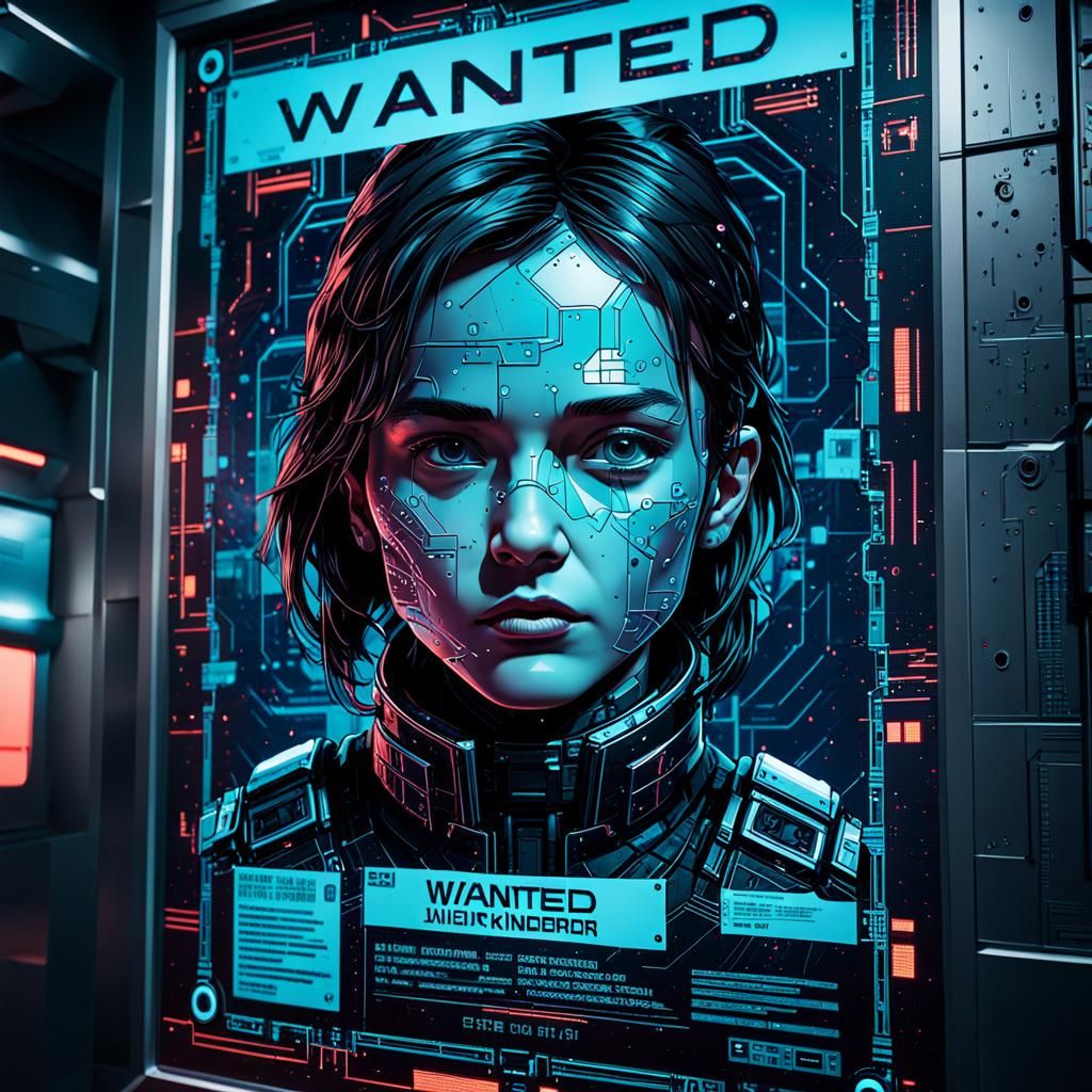 wanted poster in the spaceship   by @Autumn