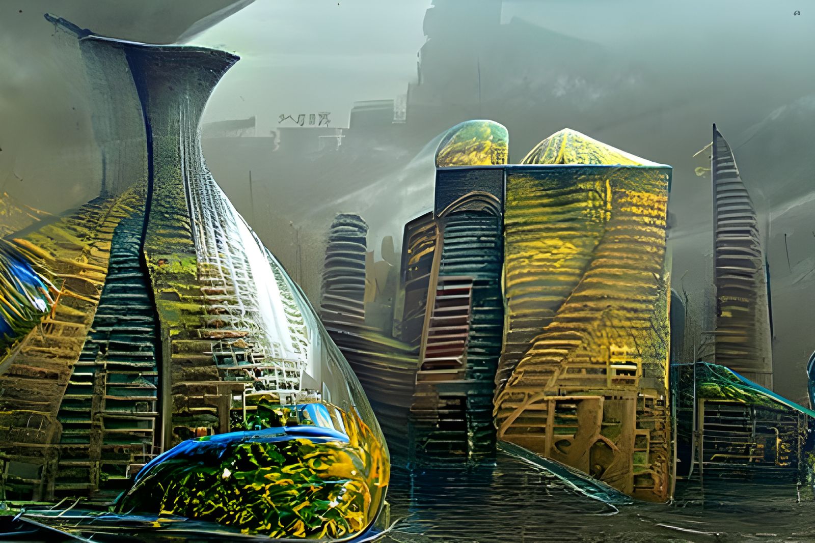 A solarpunk city - AI Generated Artwork - NightCafe Creator
