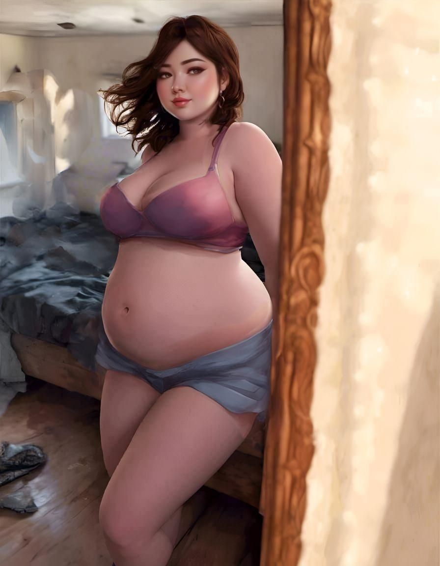 a noticeably cute chubby girl - AI Generated Artwork - NightCafe Creator