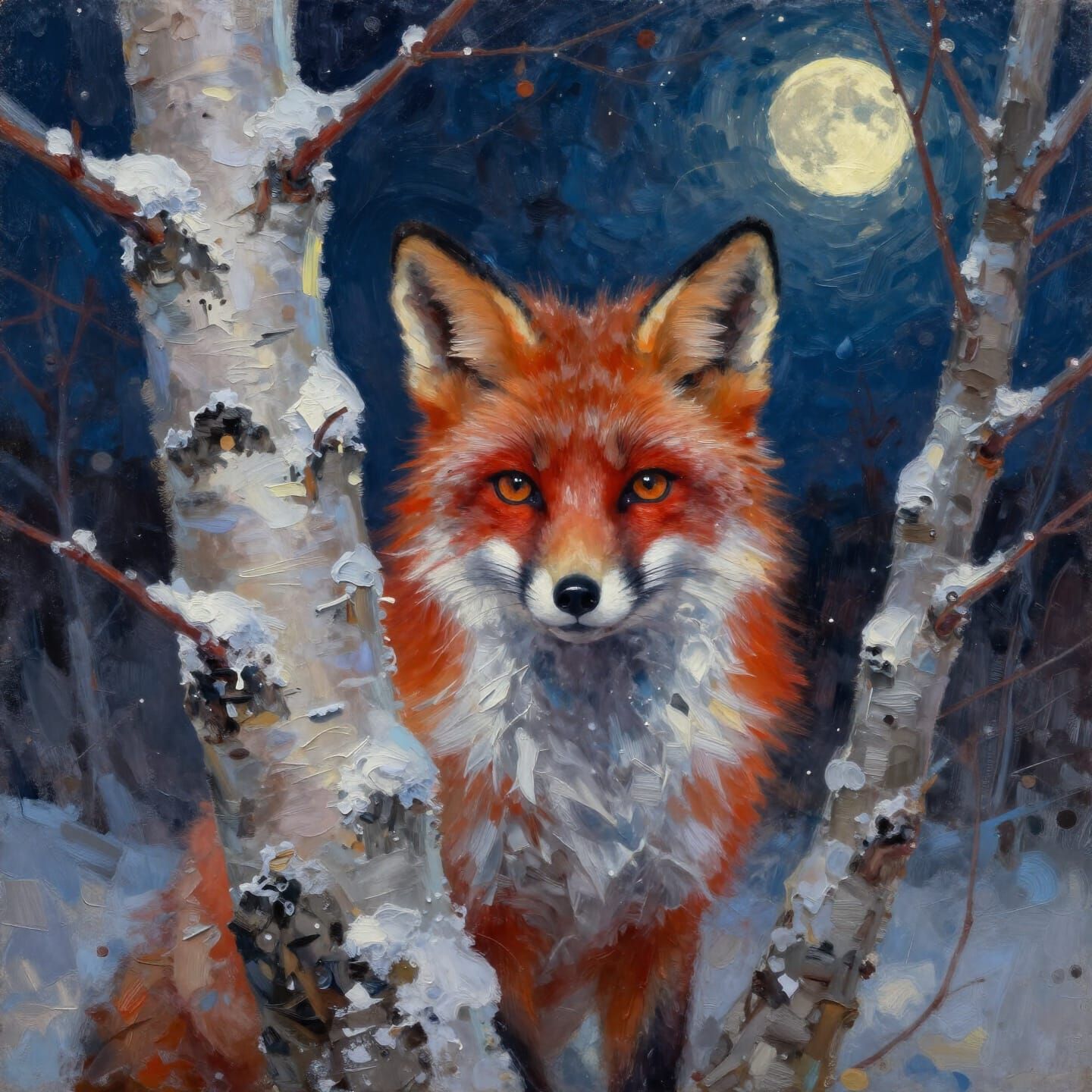 Amber in the Snow  by @Shywolf