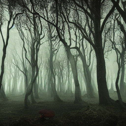 Surreal Landscape in Vibrant Hues, Inspired by Dali and Magr...