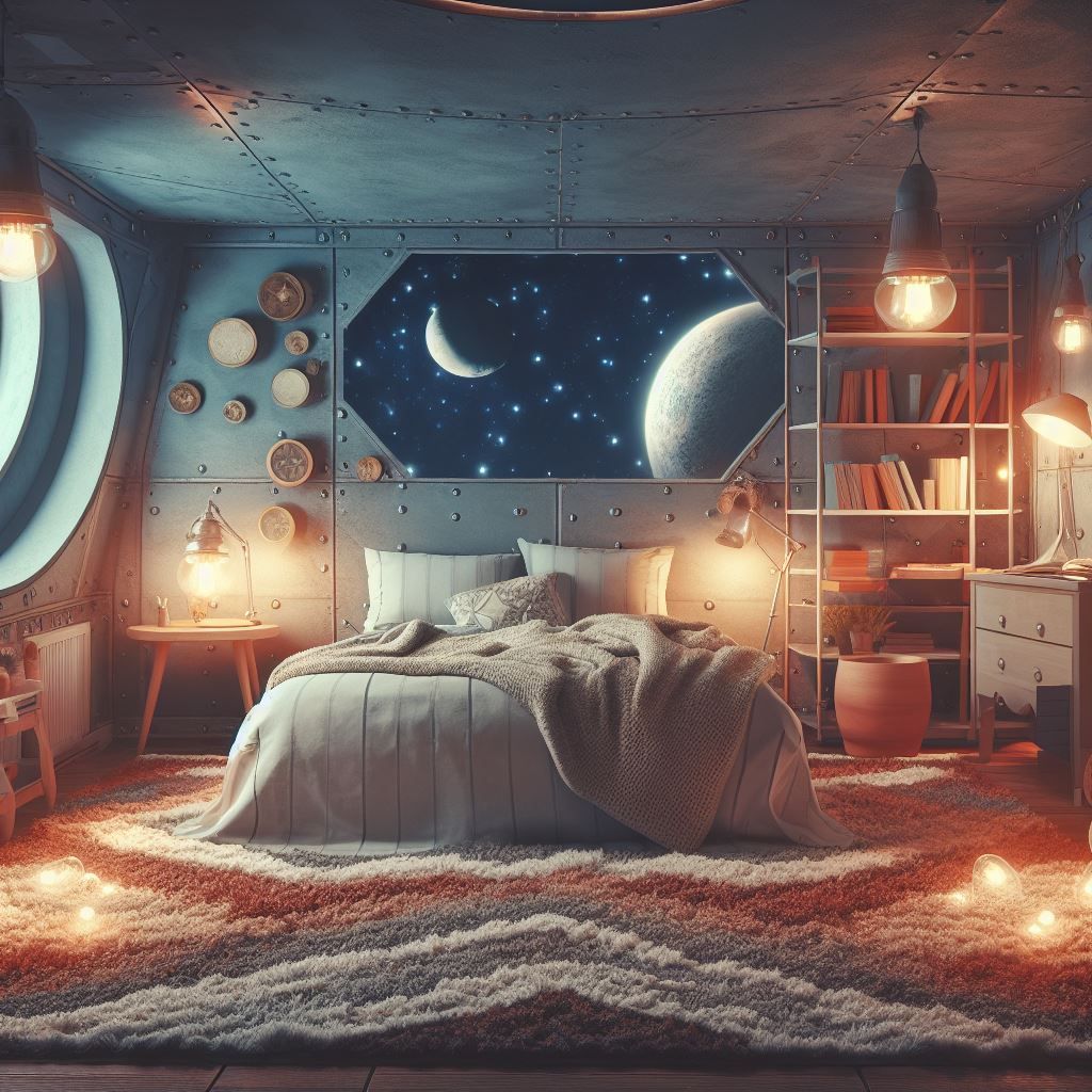 Cozy bedrooms on another planets.