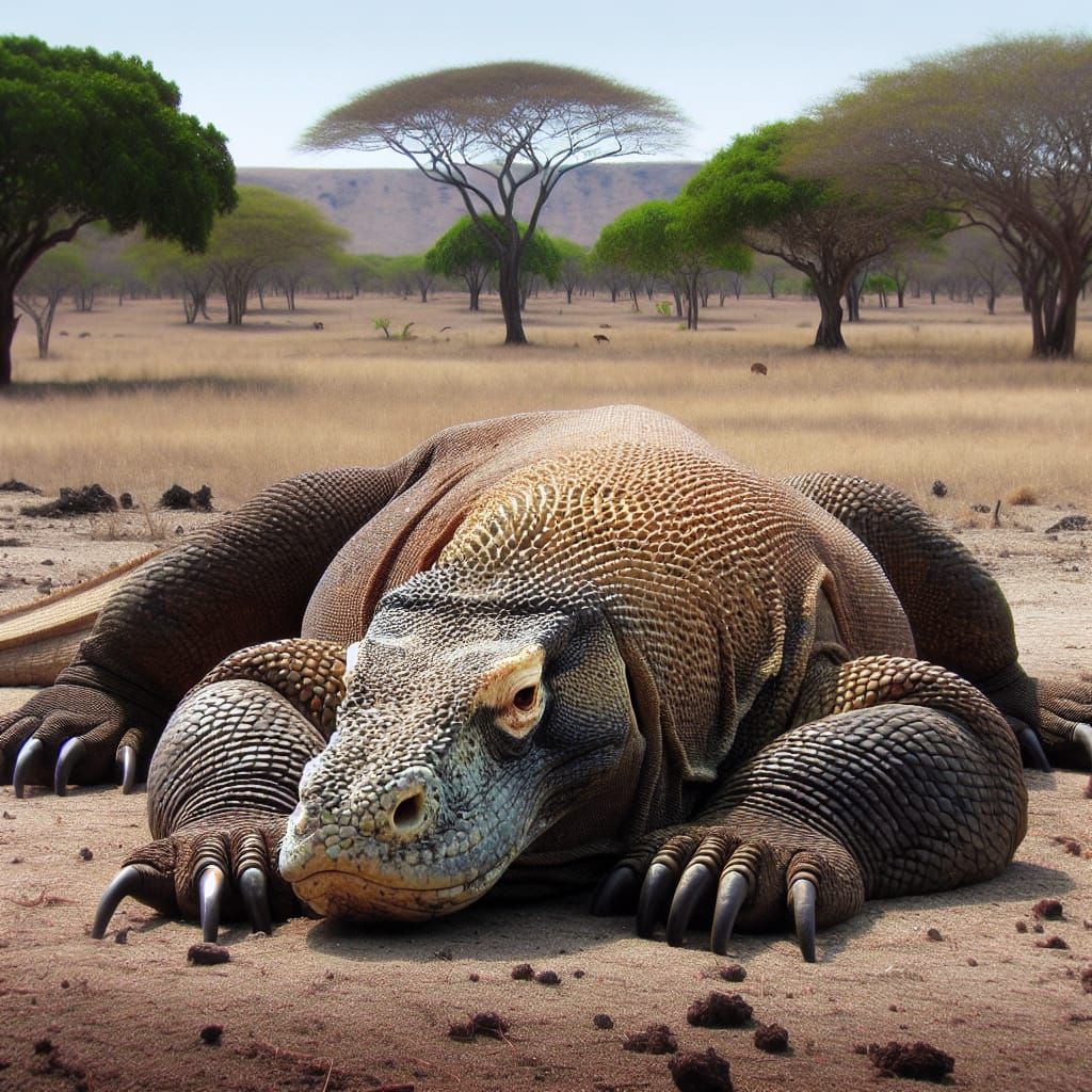 The most boring Komodo dragon I ever met