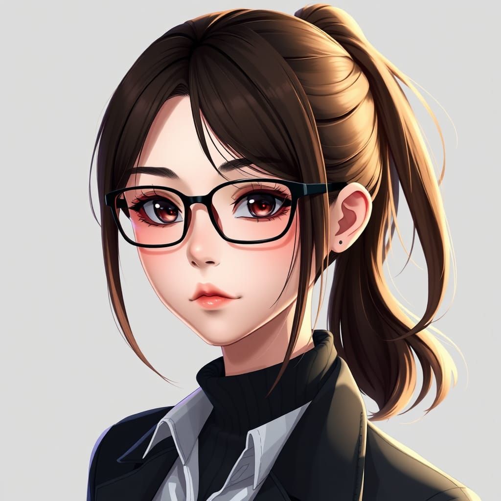 Anime Style Idol Manager with Sharp Eyes