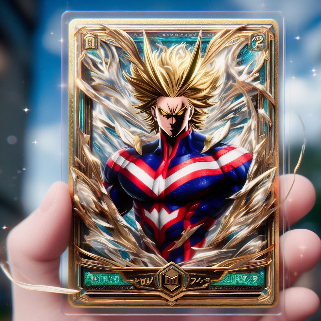 Shiny Rare All Might Trading Card