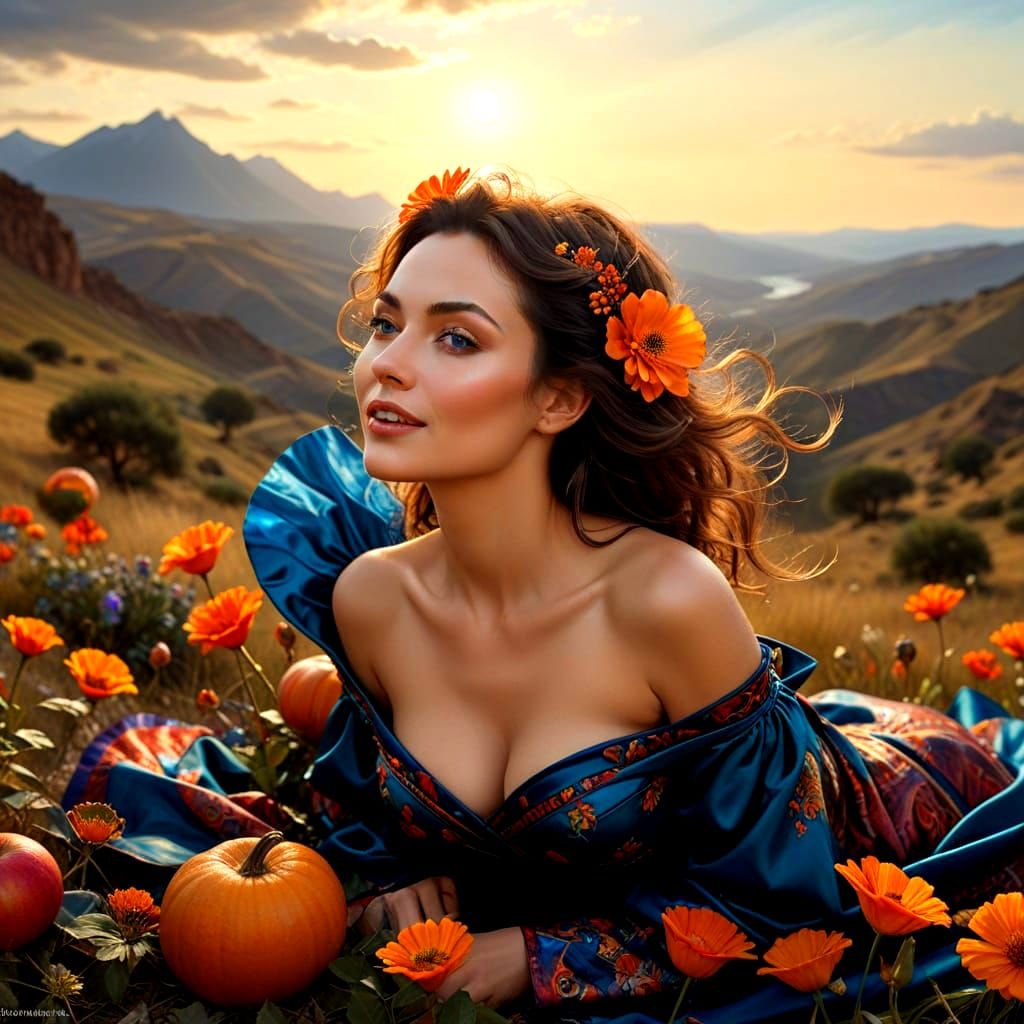 Radiant 40-Year-Old Woman Exudes Confidence and Charm