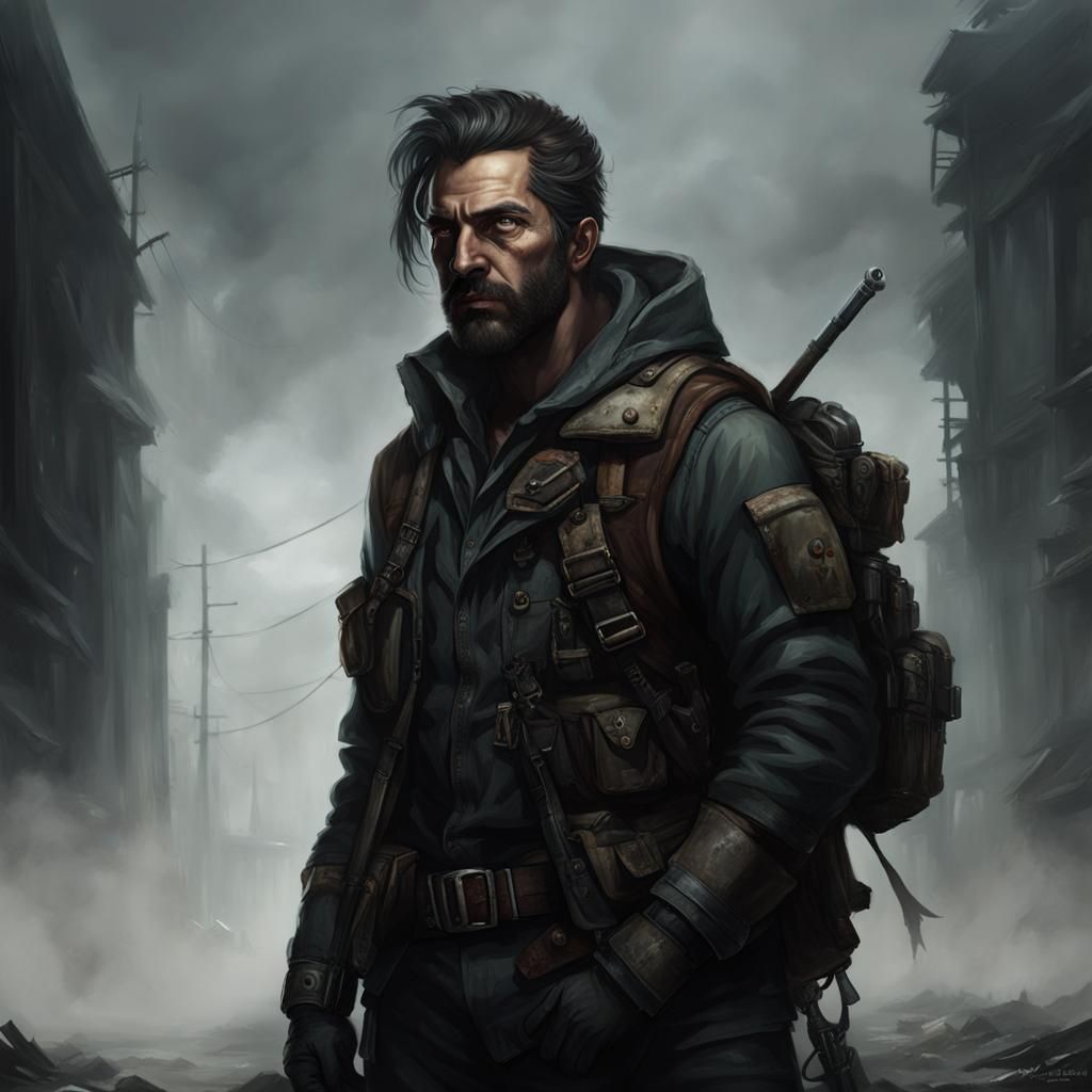 Post Apocalyptic Portrait - AI Generated Artwork - NightCafe Creator