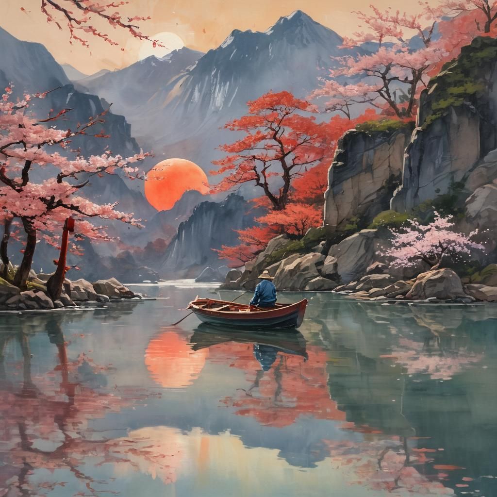  the shore of the lake   by @Likra