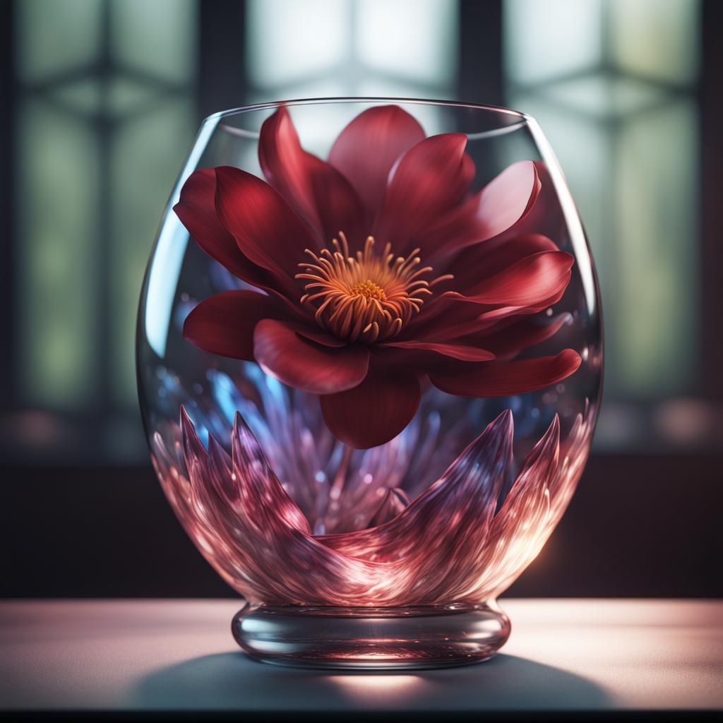 A flower in a cup