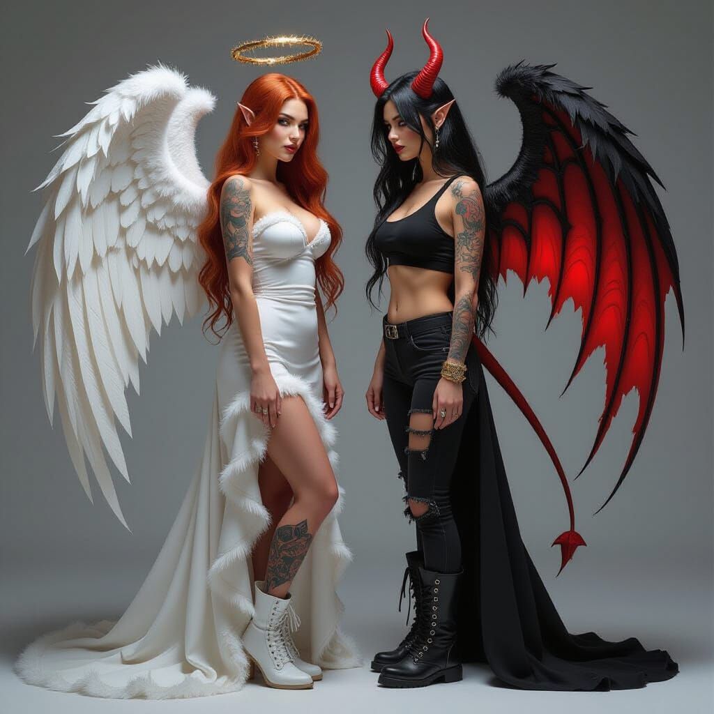 "In every Angel, a Demon hides and, in every Demon, an Angel Strides"  by @Angel