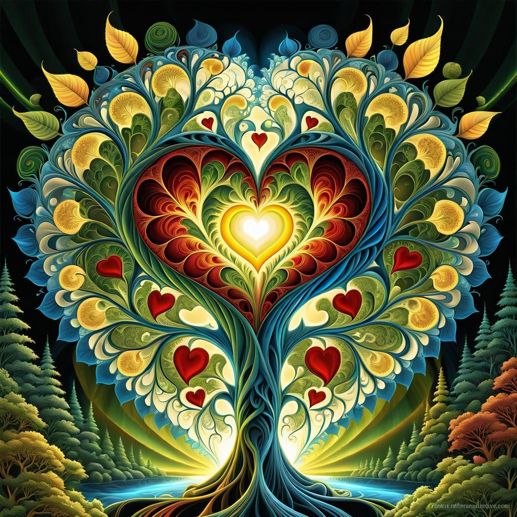 Heart of the World  by @Staircase Flash