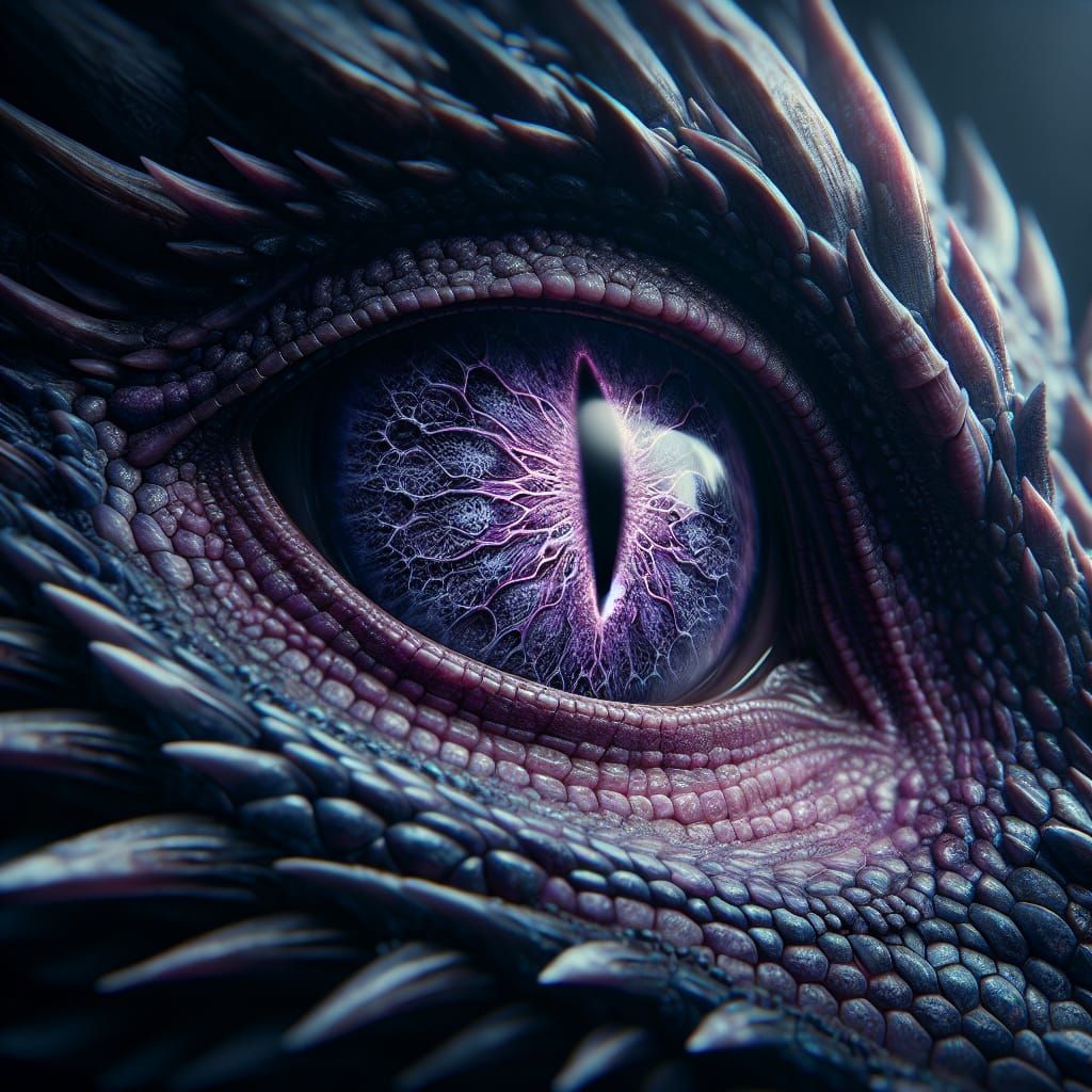 The Mystic Eye of the Amethyst Dragon
