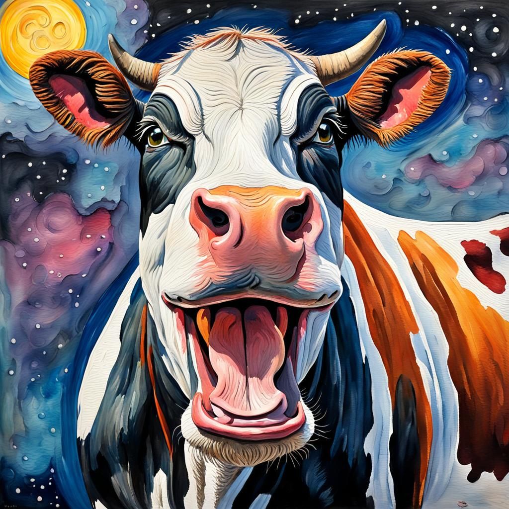 Udder Disbelief - AI Generated Artwork - NightCafe Creator