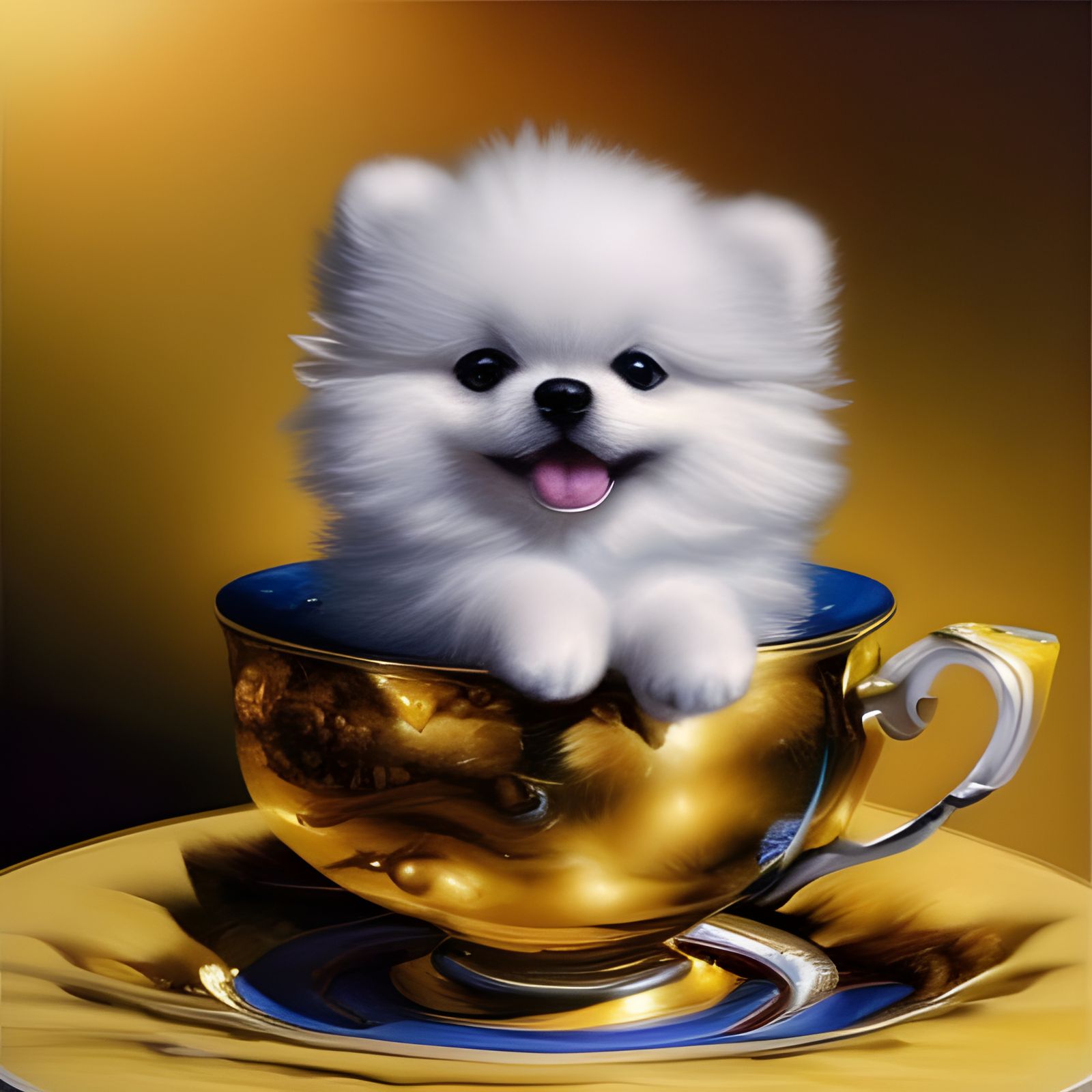 Teacup Pup  by @Skirril