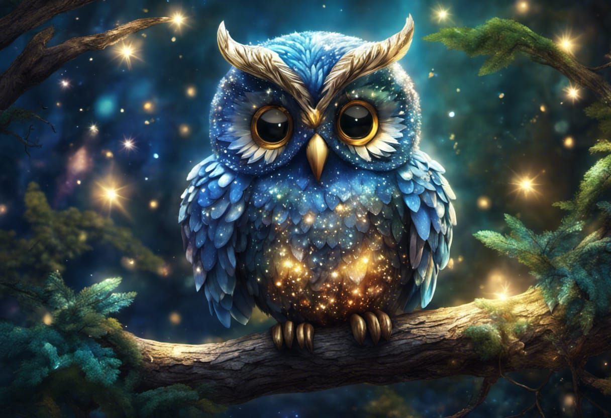 Glitter owl