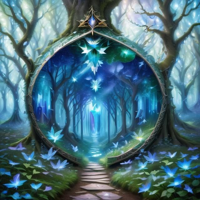 Blue creation projection