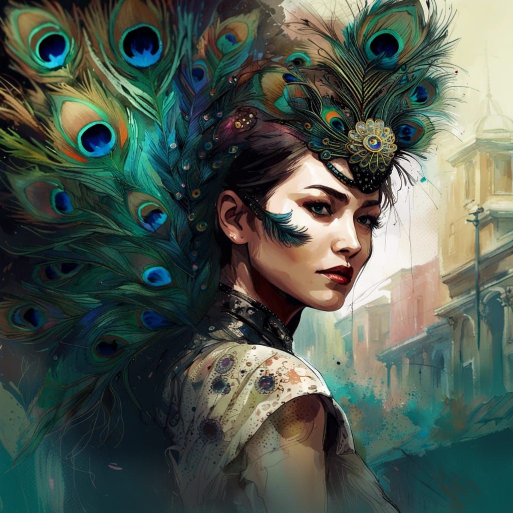 Peacock Headdress