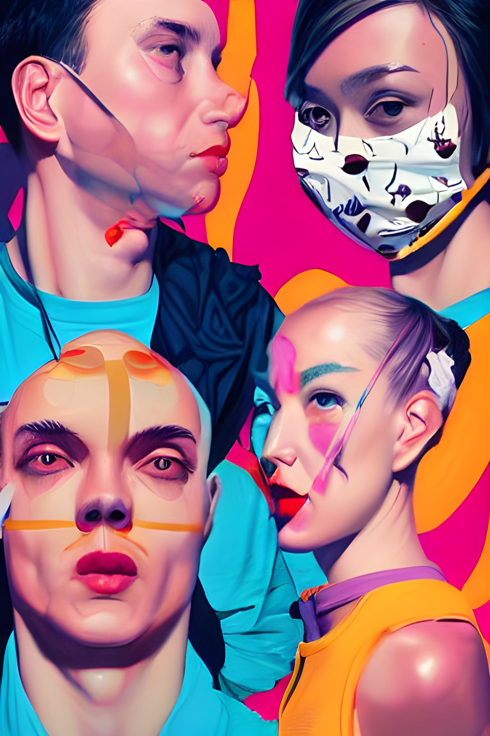 Masquerade Mask Fashion Collage 13 @Society6 @Zazzle