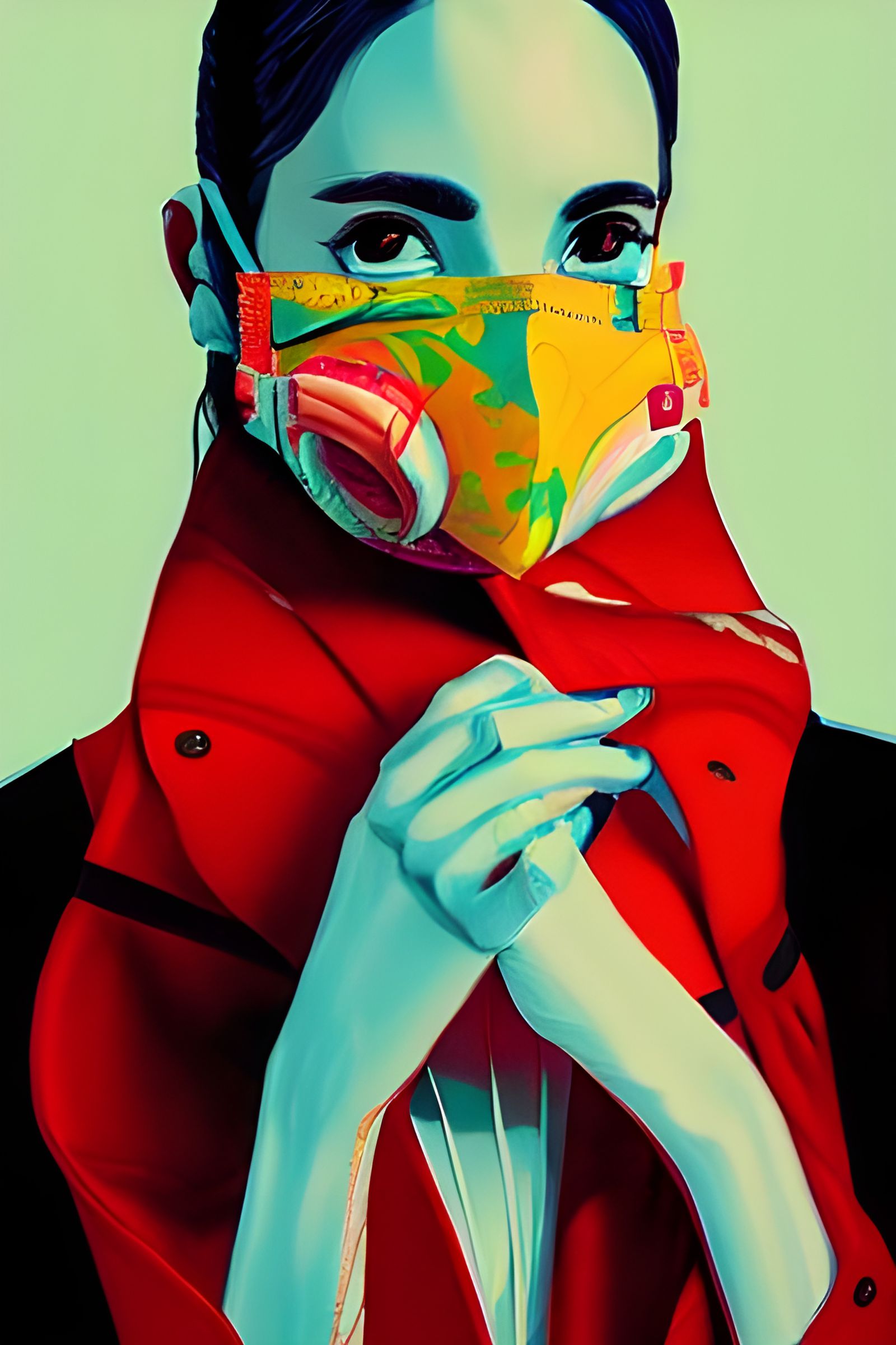Masquerade Mask Fashion Collage 08 @Society6 @Zazzle