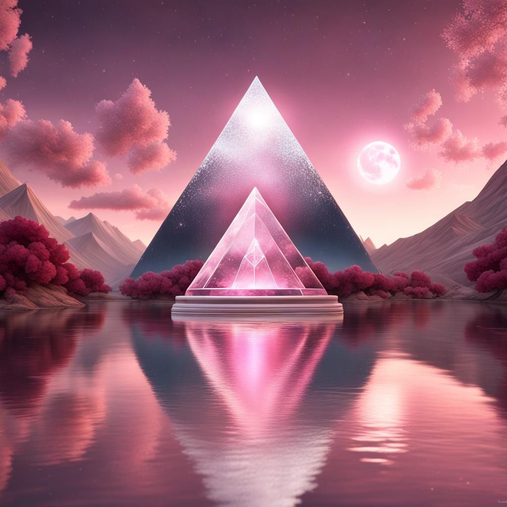 Pink Pyramid - AI Generated Artwork - NightCafe Creator