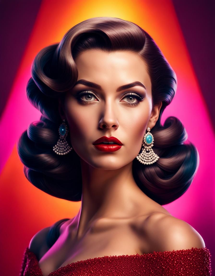 50s Glamour - AI Generated Artwork - NightCafe Creator