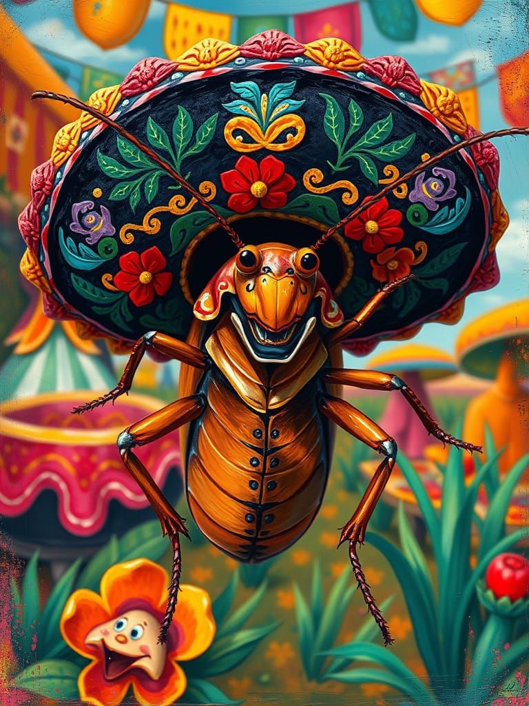 La Cucaracha by QueenQuill  by @QueenQuill