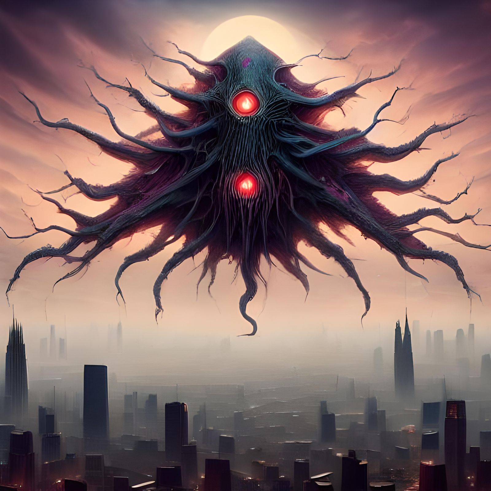 <lora:Cthulhu mythos V1-0:1.0> Lovecraftian horror