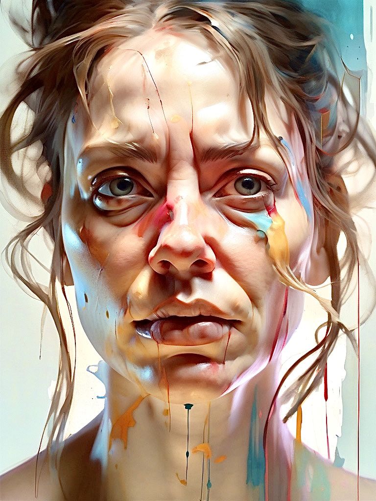 Portrait in the style of Saville