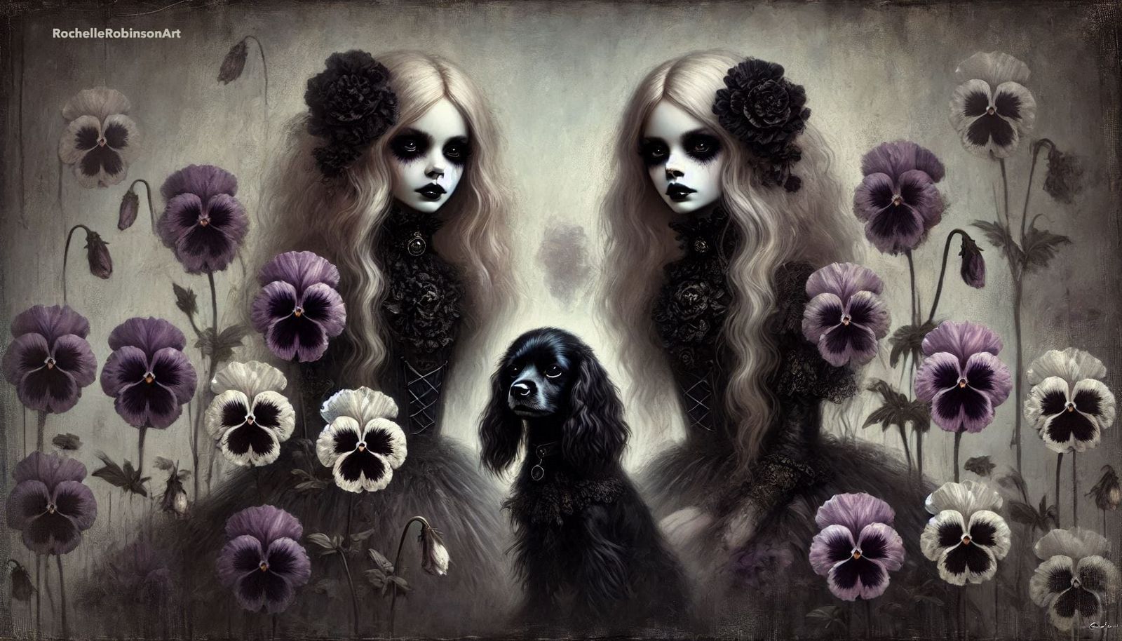 Mel and Twin Gothic Girls