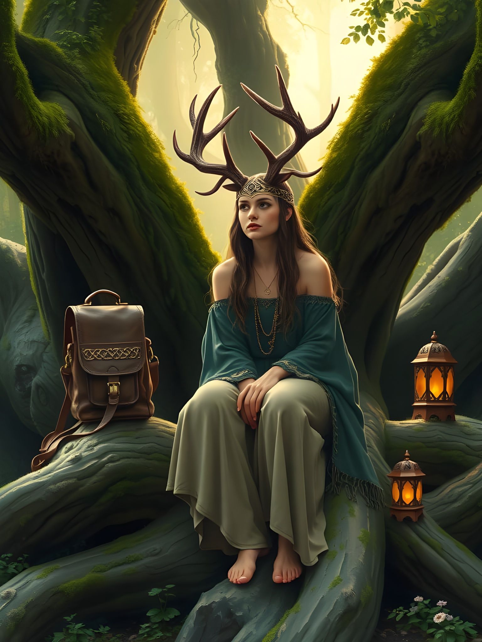 The Tuath Dé Danann from celtic mythology AI Generated Artwork