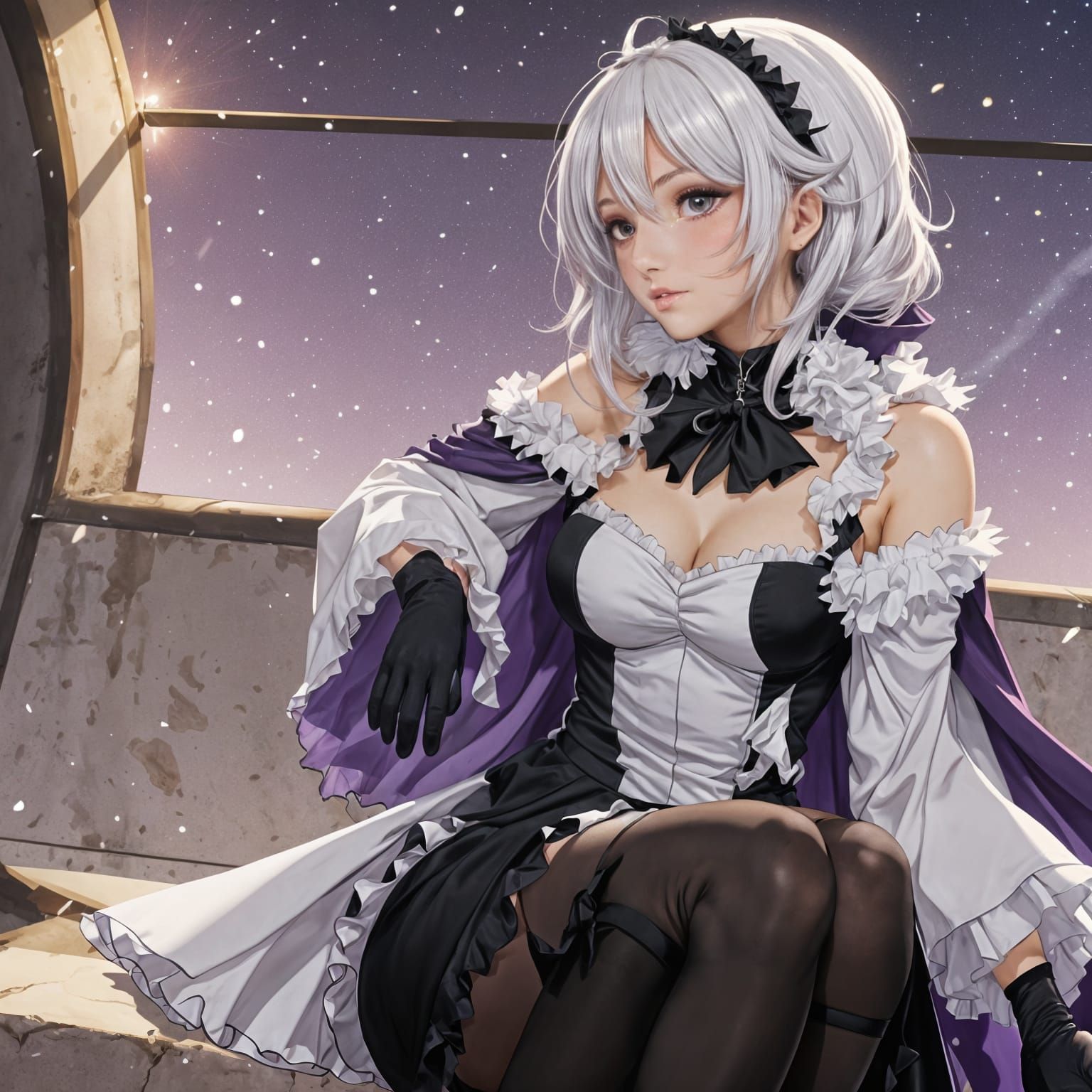 Elysia's Striking Outfit: A Digital Character Portrait