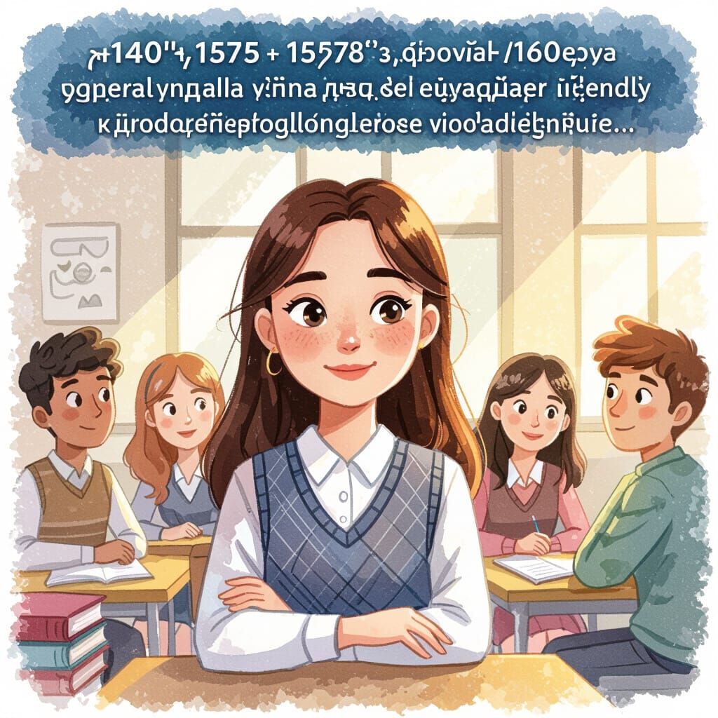 [مشهد 1]
نص على الشاشة:
"كانت رودينا تحلم بيوم دراسي عادي..."
صوت راوي:
كانت رودينا طالبة في السادسة عشرة، خجولة ومهذبة، تحلم أن تصبح مميزة ...